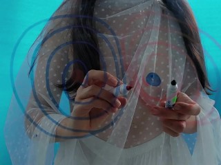Super Hot Girl💥 Hot Brunette in Transparent Dress 💥🌹🔥 Big Tits