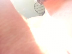 just standing with big belly