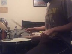 parents moaning in the other room while i'm playing drums 5