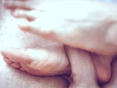 Footjob my Slave 💦 لای پاهام آبشو آوردم فوتجاب برده ارباب - Screenshot 14 of 16 - Arab