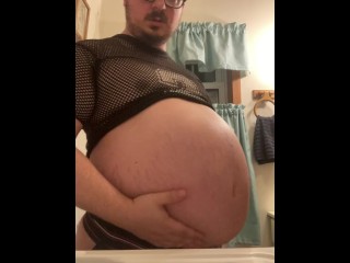 Bloated Beer Pig taking a Piss