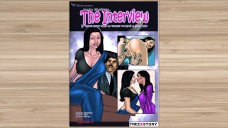Savita Bhabhi Episodio 8 - La Entrevista - Indian Adult Comics - Savita haciendo sexo en trío