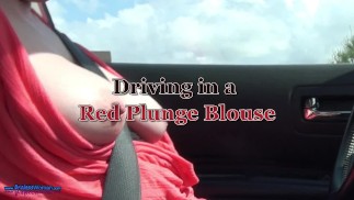 MILF Driving Braless Tits and Nipples Out