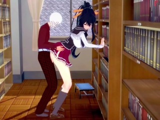 Akeno Fucking in the library | HS DXD NTR madness 2 | Full 1hr movie on Patreon: Fantasyking3
