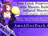 [Preview] Your Crush Surprises You with Massive Balloon Inflated Muscles!