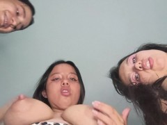 oh yes, suck my very full tits of milk!