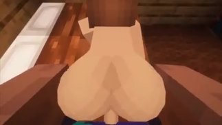Steve má sex s Jenny na Minecraftu Jenny's mod