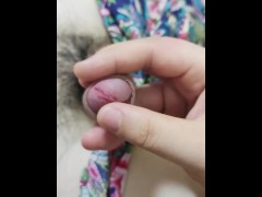 Femdom Handjob Glans Torture Peehole Torture, Slave Boy Squirms Shakes And Moans