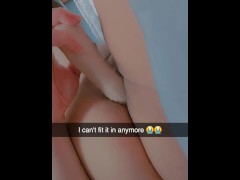I haven't been fucked in awhile, so my dildo is too big