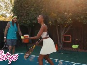 Preview 2 of TWISTYS - Kira Noir And Olivia Jayy Serve Each Other Some Pleasure During Their Tennis Lesson