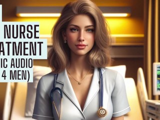 Hot Nurse Treatment (Fetish Versão Completa no Meu Site Real ASMR HFO JOI Áudio Erótico 4 Men)