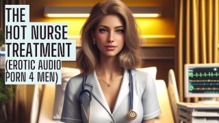 Hot traitement infirmière (Fetish Version complète sur mon site Real ASMR HFO JOI Erotic Audio 4 Men)