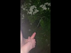 Pulled up in lay-by desperate to wank big cock and piss