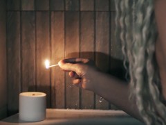 Блондинка ласкает свою мокрую киску и хочет секса - Screenshot 1 of 16 - красотка