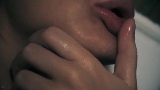Blonde caresses her wet and wants sex