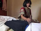 I show my big erection to my maid, she couldn't resist her first BBC