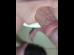 So horny at work, masturbated in customers bathroom, public nudity and masturbation