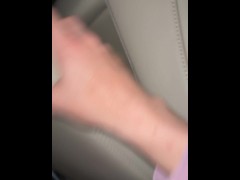 Pressing my cock in my cars hole