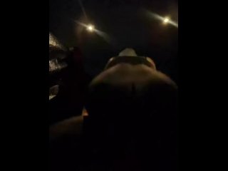 Car Quickie with my BIG Booty Black Girlfriend… She Sat on my Dick til I Nutted  🍆💦