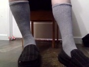 Preview 1 of Taking slippers and socks off and rubbing dirty feet!!
