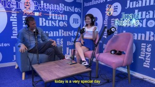 Petite influencer chokes on a big cock Emma Fiore special Juan Bustos Podcast