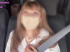 初の野外露出で快感を覚えた人妻はエスカレートして堂々と人前でフェラ