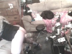 Transgender Girl Fucks Toy