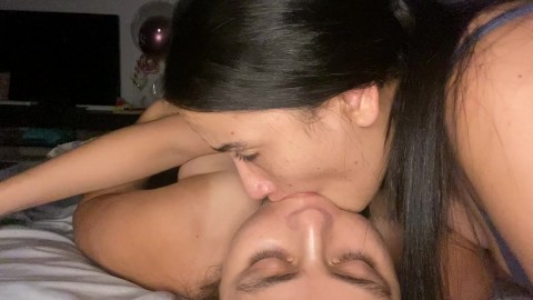 lesbian sucks me deep my huge tongue