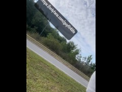 Nice peaceful walk with my dick out