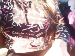 I DID IT ON THE BUS WITH A MAN I JUST MET!! REAL HOMEMADE PORN