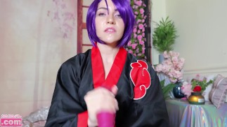 Косплей: Истощающая дрочка Конан (НАРУТО)