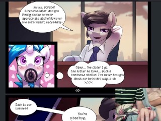 Furry Comic Dub: Play the Record Part 3 (anal, Bdsm, Chastity, Crossdressing, Equine, Femboy)