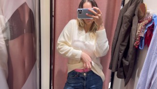 примерка на таль нижнее белье сексуальное нижнее белье