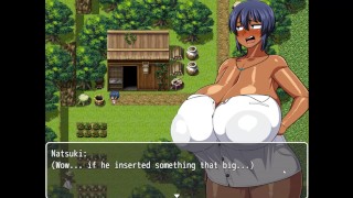 Tanned Girl Natsuki [HENTAI Game] Ep.12 ele está se masturbando em sua enorme BBC lá fora!