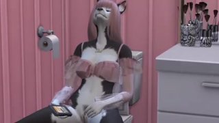 Masturbating in the bathroom sims furry
