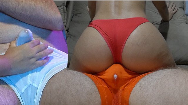 RIDING on his lap till he CUM in his pants, dry humping + handjob