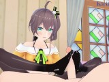 Natsuiro Matsuri and I have intense sex in the bedroom. – Hololive VTuber Hentai
