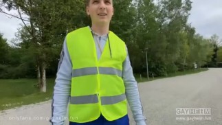 Ondrej Seno jerk off in public restroom (known as Rico Loko, Charlie Reed, Paul Mason, Tony Sweet)