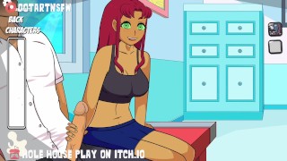 Hole House Gameplay - Starfire Branlette Ejaculation