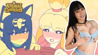Ankha and Isabelle got wasted - An Animal Crossing anime
