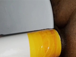 HOW TO MAKE A PLASTIC PUSSY AND ANUS HOLE AT HOME AND CUM WITH IT: TUTORIAL AND TEST