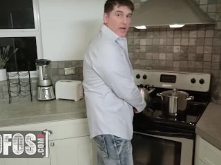 MOFOS - While Dad Is Cooking, Son Tyler Steel Is Getting A Blowjob From His New Stepmom Mandy Flores screenshot number 0