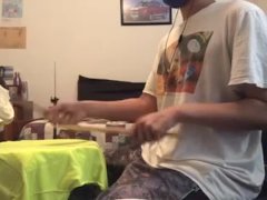 parents moaning in the other room while i'm playing drums 8