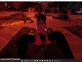 NEK0 Girl enjoys herself on a VRC Beach