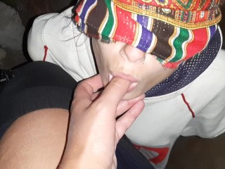 A Blindfolded Stranger Sucked my Clitoris to Orgasm (with Spitting) - IkaSmokS