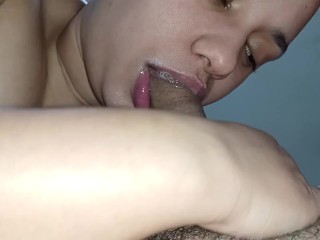Smeared Blowjob with a Lot of Creampie, she Loves to Fuck until she Receives a Lot of Milk