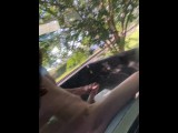 Publicly beating my dick in the bed of my truck (almost caught)