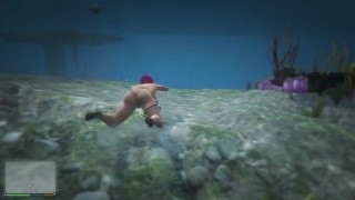 GTA V Nude Mod Gameplay Stripper 2 Skin [18+] Free play And Animation Replay