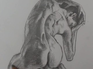 Как нарисовать женскую фигуру #art #drawing #sketch #figure #graphite_pencil #poses=