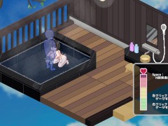 【#03 秘湯ガール実況】シックスナインに素股エッチ、密着騎乗位に対面座位とエロい体位でヤりまくっちゃう(ドットアニメーションエロゲー)